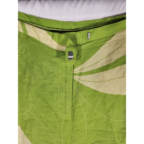 MetroStyle Womens Plus Linen Pants DragonFly Print Kitschy Fairycore Luxe 18 - Picture 3 of 5